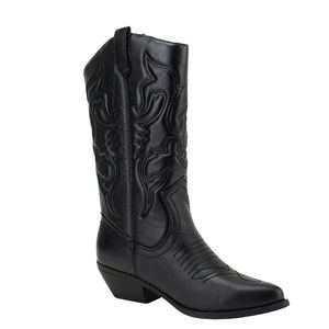 Black (Pointed Toe) Cowgirl/Cowboy boots